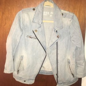 Edgy jean jacket from gap